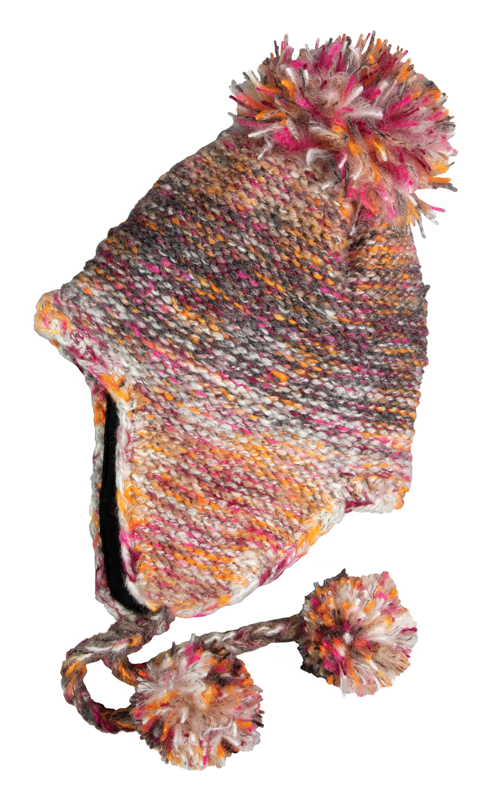 Multi-colored Acrylic Knit Peruvian - Ladies Winter Clearance